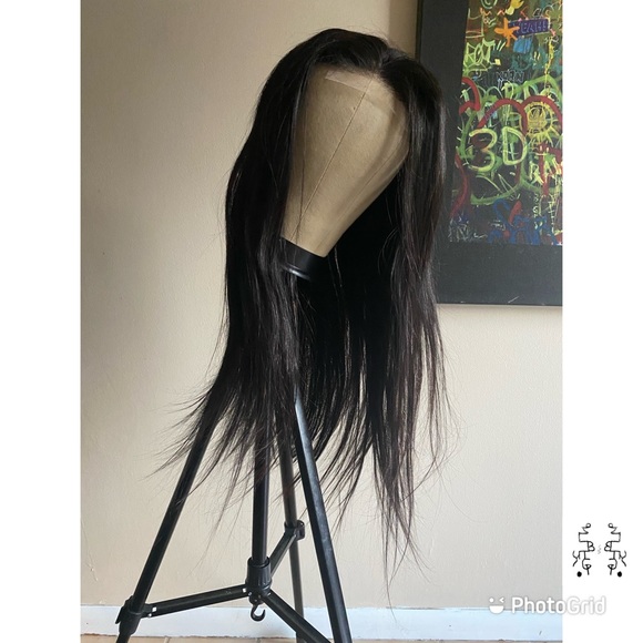 SisLove Other - HUMAN HAIR 4x4 Free Part Lace Closure Wig Straight 24in 150% Density